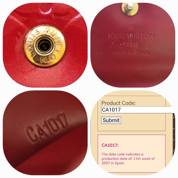 🔑 Louis Vuitton Vernis Red 4 Key Holder - Picture 13 of 16